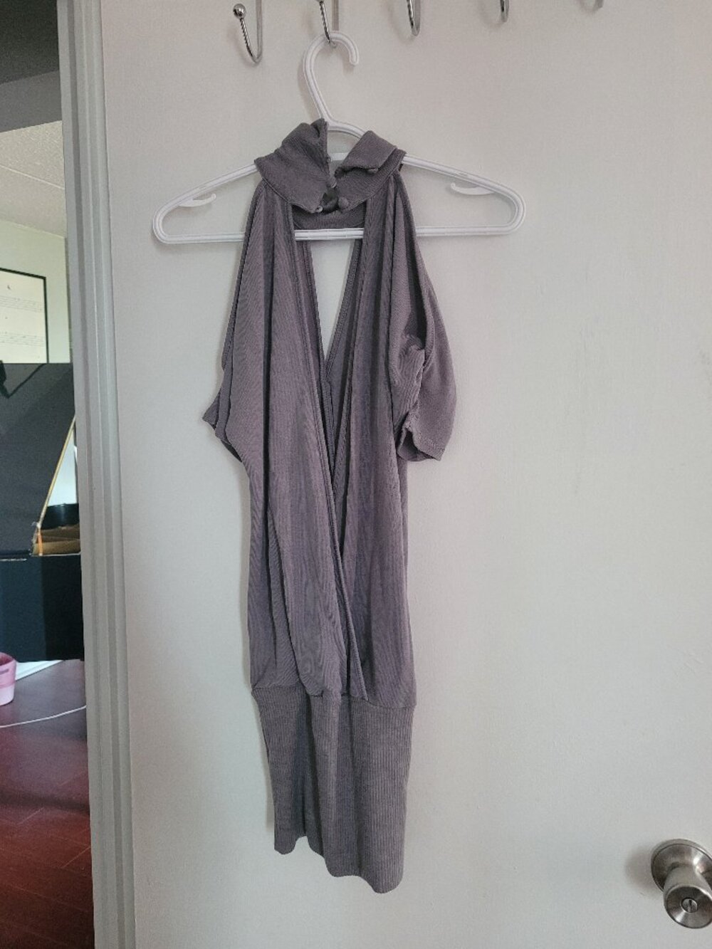 Grey dress - stylish cut